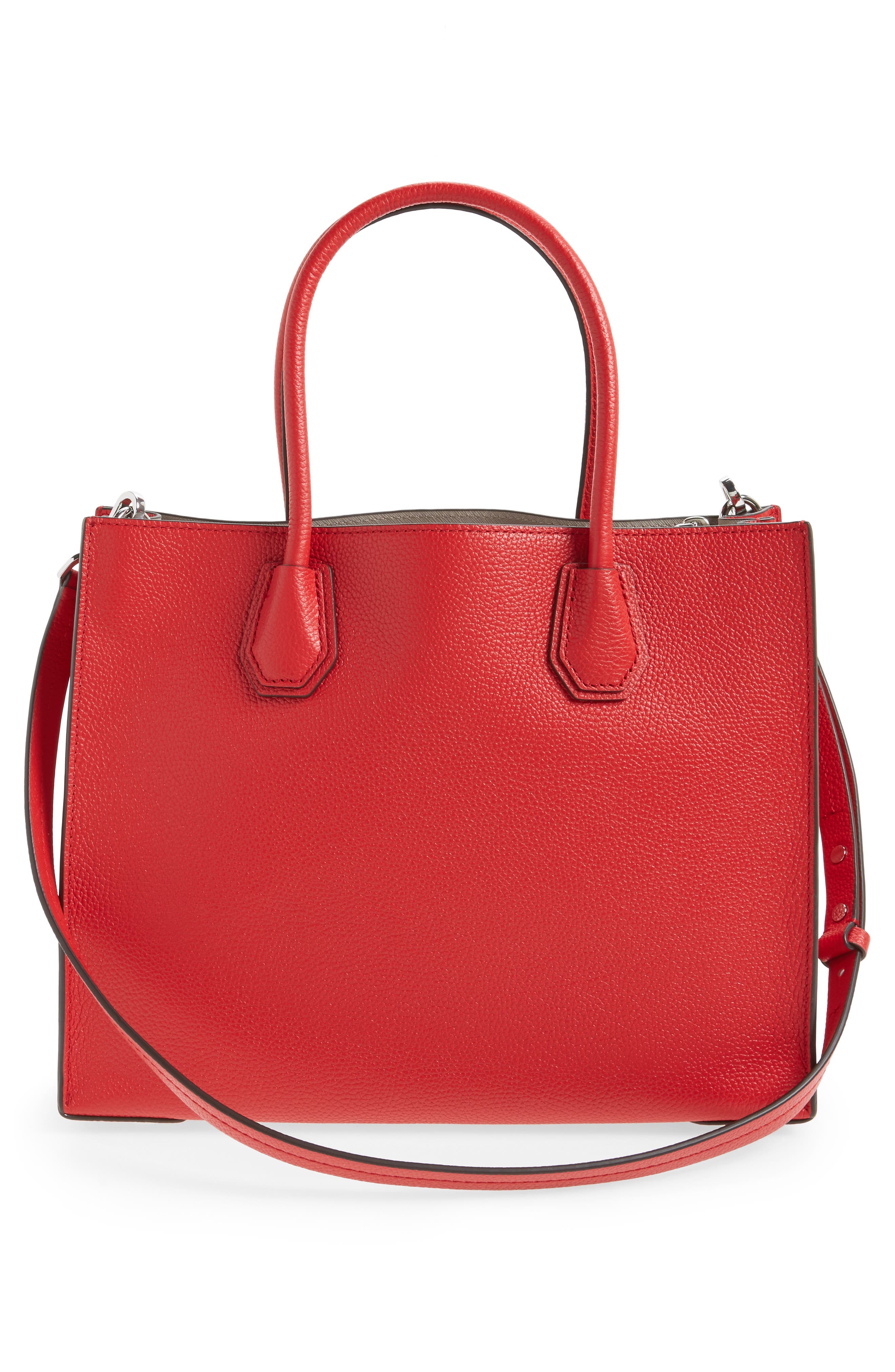 'Large Mercer' Tote, Alternate, color, BRIGHT RED