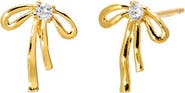 BY ADINA EDEN Dainty Bow CZ Stud Earring