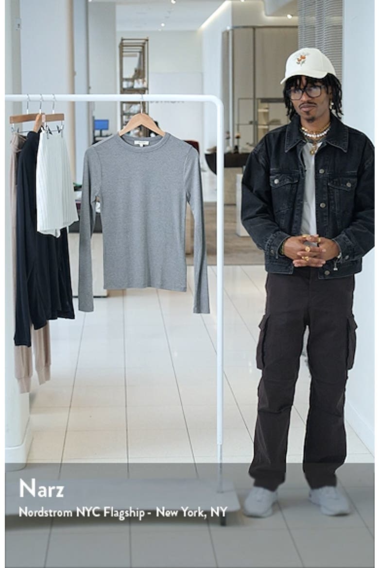 Drapey Long Sleeve Rib T-Shirt video