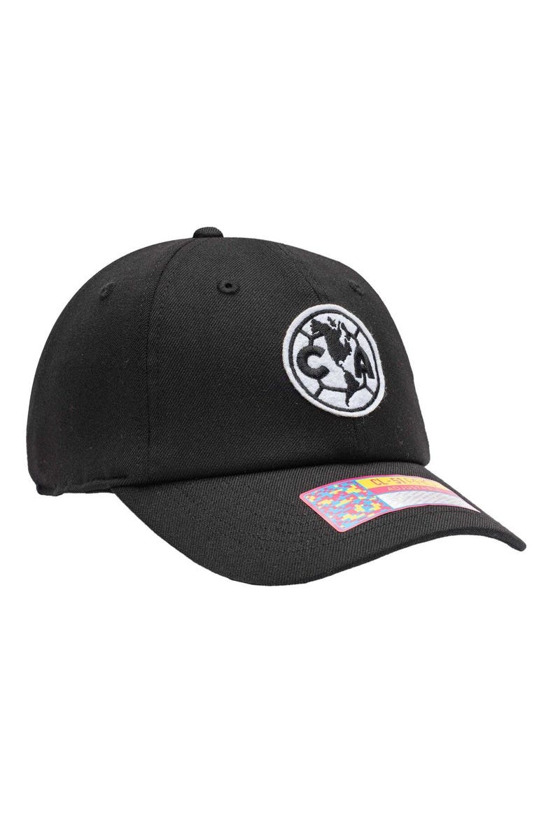 FAN INK Men's Black Club America Berkeley Classic Adjustable Hat, Alternate, color,