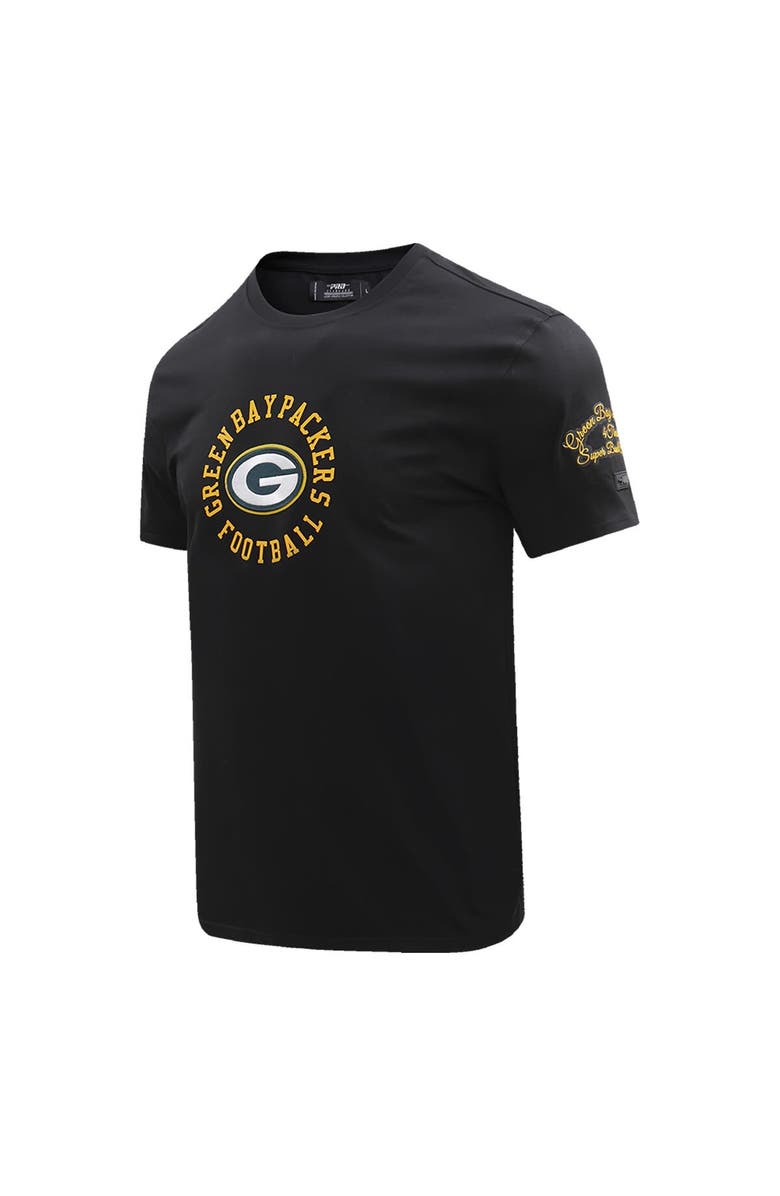 PRO STANDARD Men's Pro Standard Black Green Bay Packers Hybrid T-Shirt, Alternate, color, 