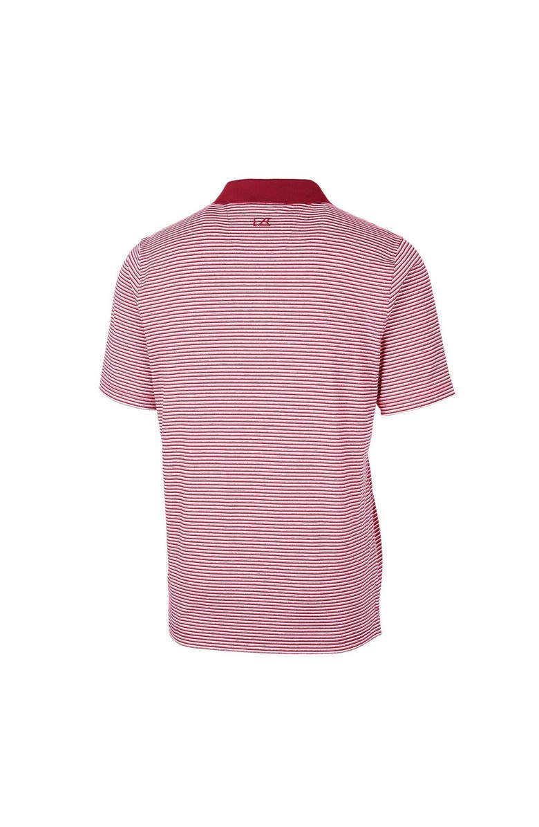 Cutter & Buck Men's Cutter & Buck Cardinal New Orleans Saints Team Forge Tonal Stripe Stretch Polo, Alternate, color, 