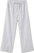 MANGO Stripe Cotton Blend Pajama Pants