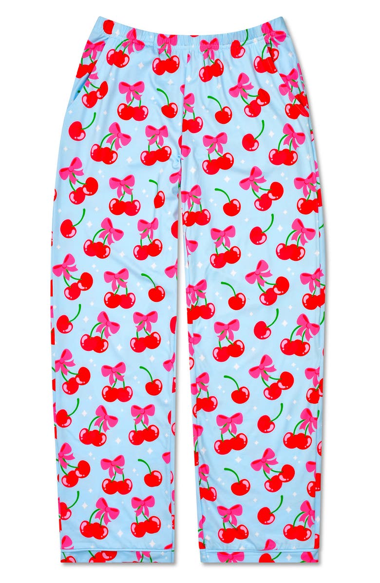 Iscream Kids' Cheerful Cherries Lounge Two-Piece Pajamas, Alternate, color, Multi