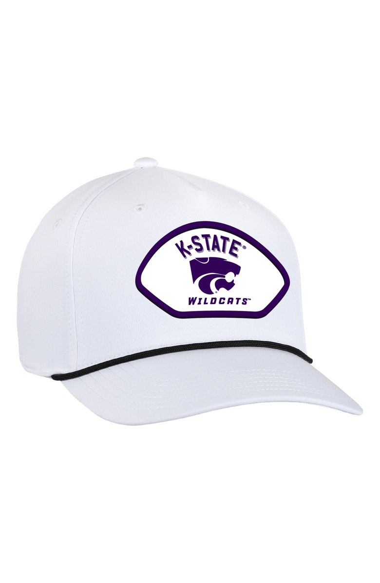 AHEAD Men's Ahead White Kansas State Wildcats Alto Rope Adjustable Hat, Main, color, White