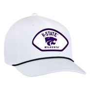 AHEAD Men's Ahead  White Kansas State Wildcats Alto Rope Adjustable Hat