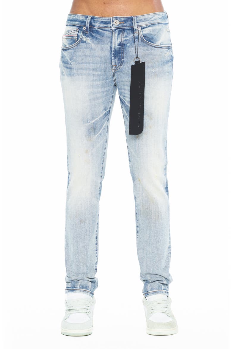 Rocker Slim Straight Leg Jeans, Main, color, CYAN