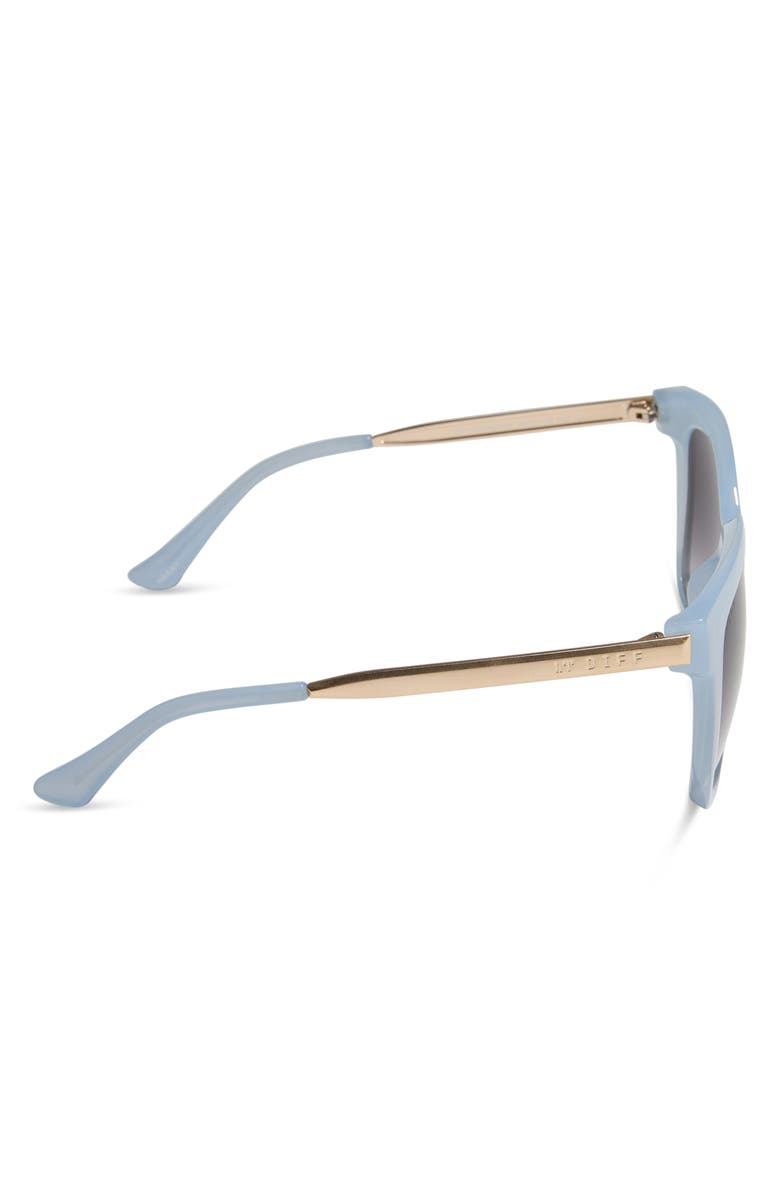 DIFF 54mm Square Sunglasses, Alternate, color, Milky Blue