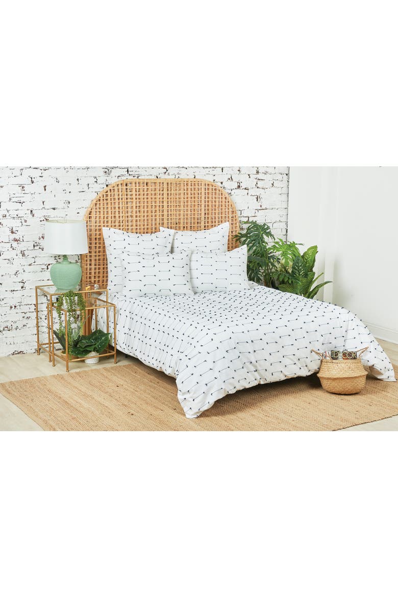 Mel King Duvet Cover, Main, color, White