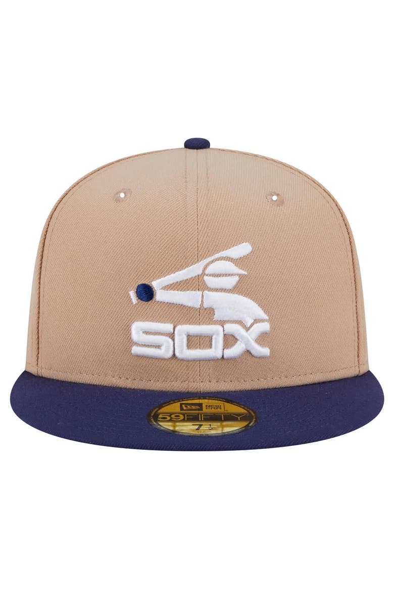 Men's New Era Khaki Chicago White Sox 59FIFTY Fitted Hat, Alternate, color, Khaki