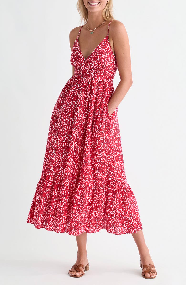 vineyard vines Sconset Cotton Seersucker Maxi Sundress, Alternate, color,