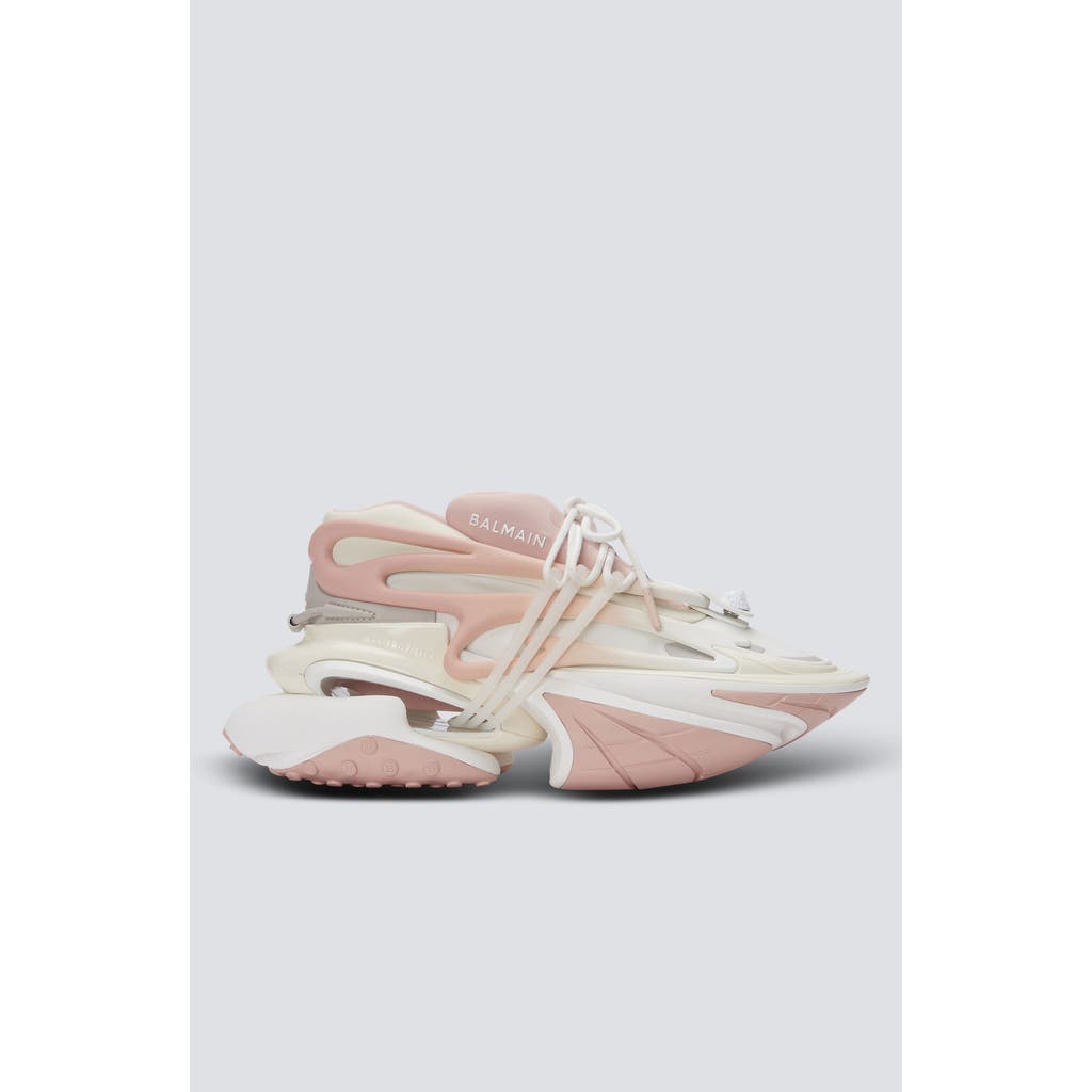 Balmain Pink Unicorn Sneakers In Pink