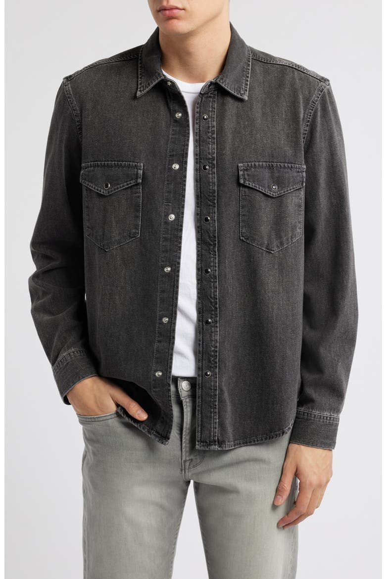 Modern Western Snap-Up Shirt, Main, color, ANGEL