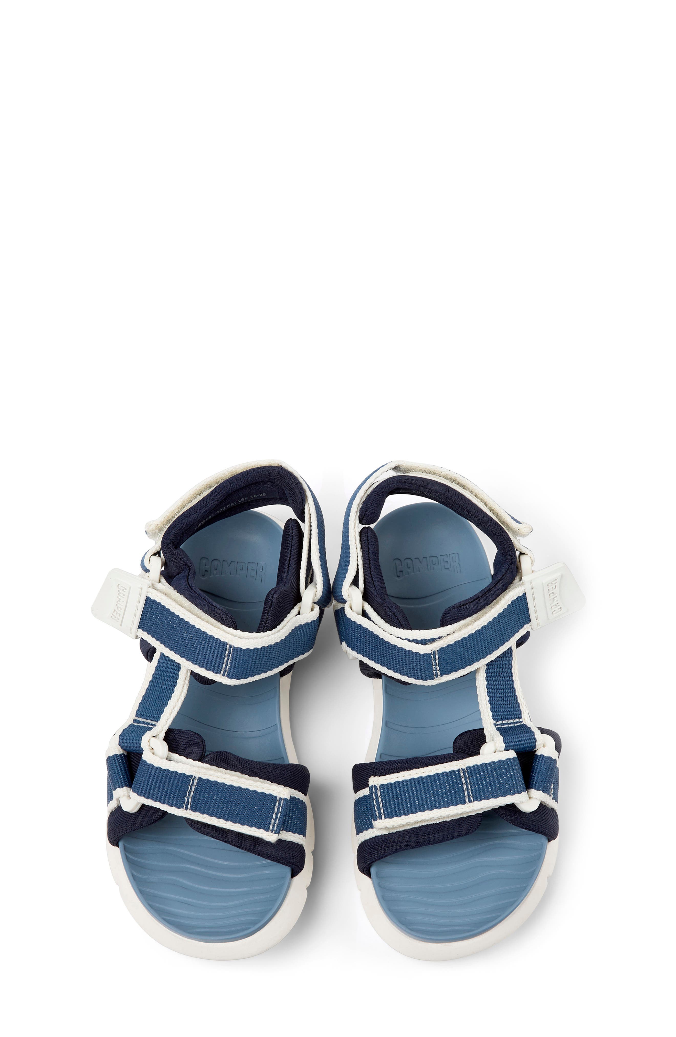 Camper Kids' Oruga Fisherman Sandal, Alternate, color, Blue Multi