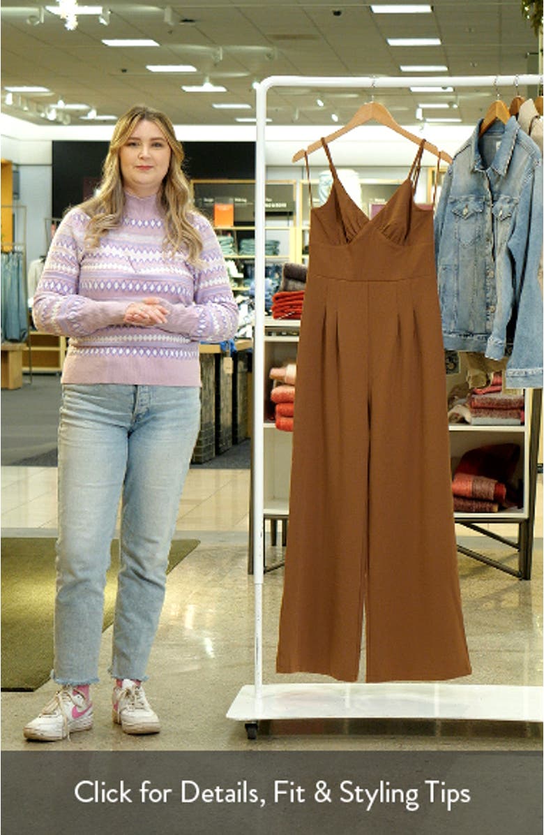 Maelle Stretch Crepe Jumpsuit, sales video thumbnail