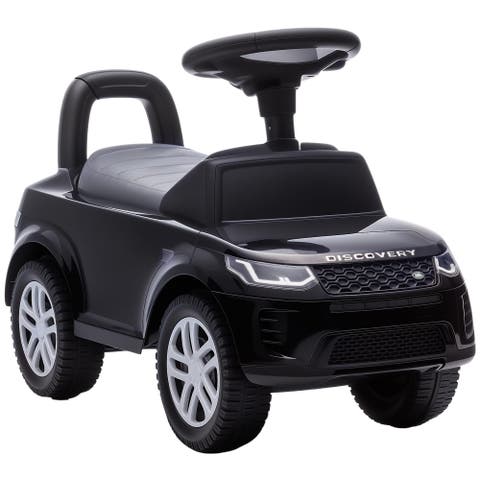 Land Rover Ride-On Push Car for Kids, Foot-to-Floor, Black