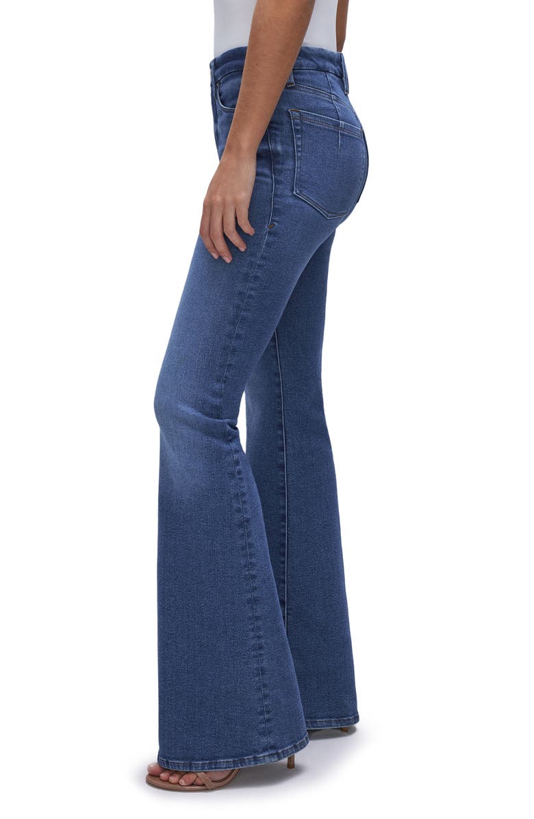 Good American Good Legs Flare Jeans, Alternate, color,