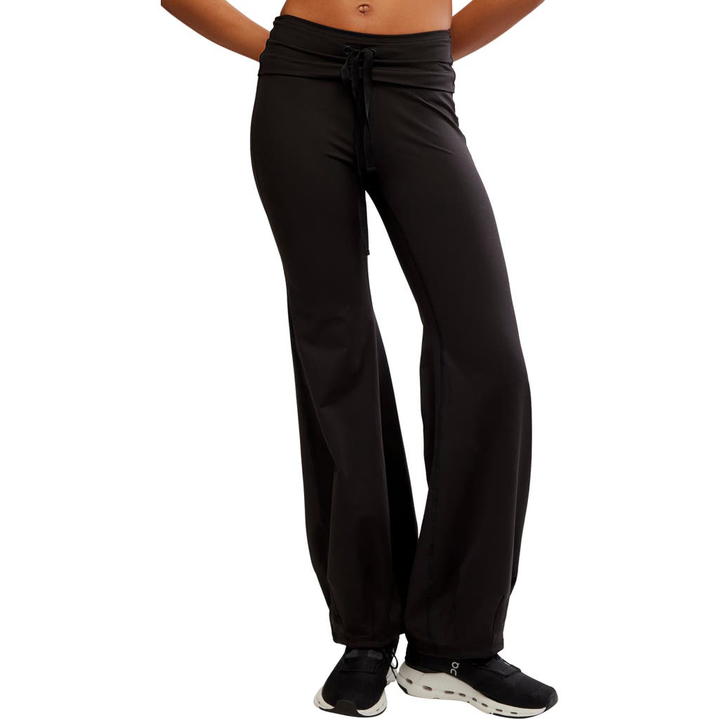 FREE PEOPLE FREE PEOPLE FP MOVEMENT QUICK STEP DRAWSTRING FLARE PANTS