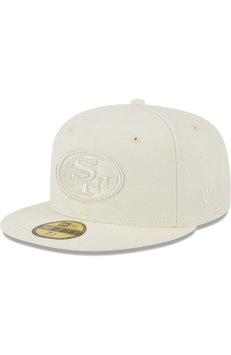 New Era Men's New Era Cream San Francisco 49ers Color Pack 59FIFTY Fitted Hat, Main, color,