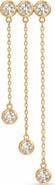 REBL Cubic Zirconia Chain Drop Earrings
