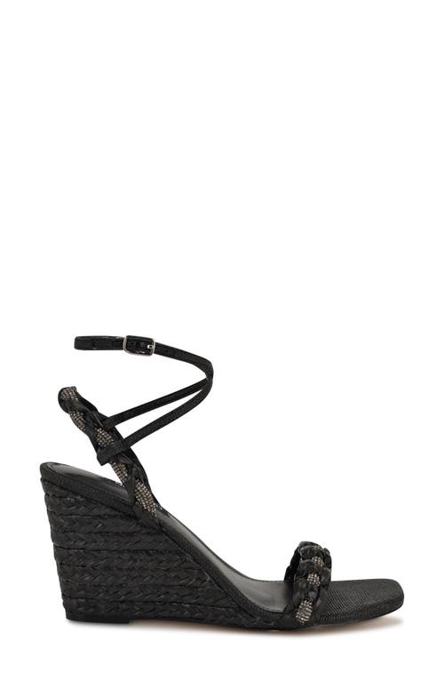 NINE WEST NINE WEST NASHY ANKLE STRAP ESPADRILLE WEDGE SANDAL