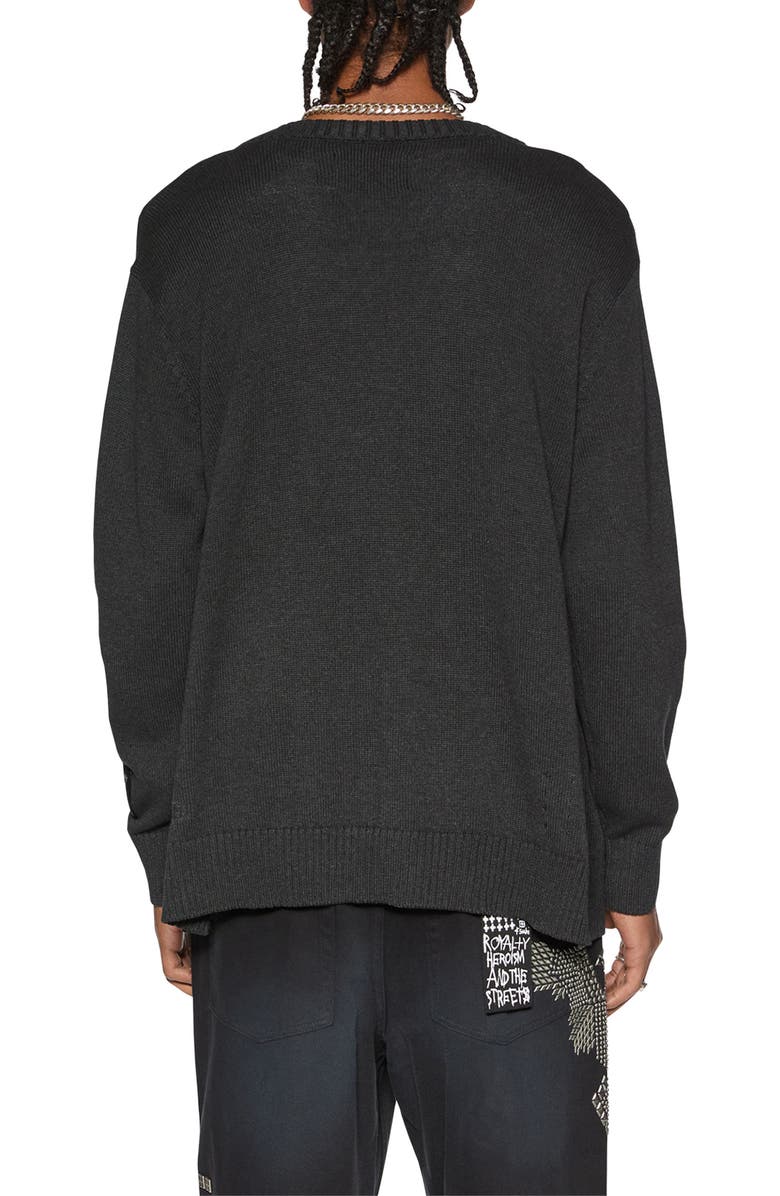 Ksubi Dug Out Relaxed Fit Cotton Cardigan, Alternate, color, 