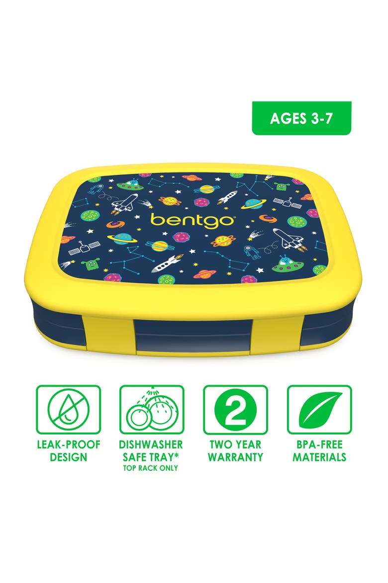 Kids Space Print Lunch Box, Alternate, color, SPACE