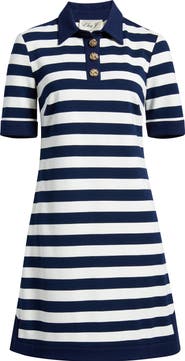 Eliza J Stripe Knit Shift Dress