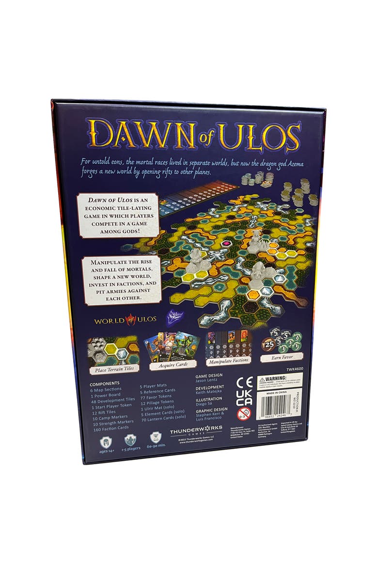 Dawn Of Ulos Economic Strategy Tile Placement Game, Alternate, color, Multicolored