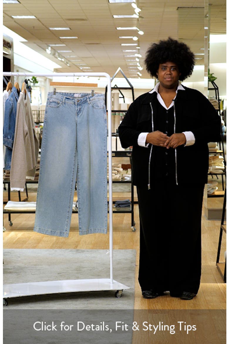 Kaia Low Rise Baggy Wide Leg Jeans video