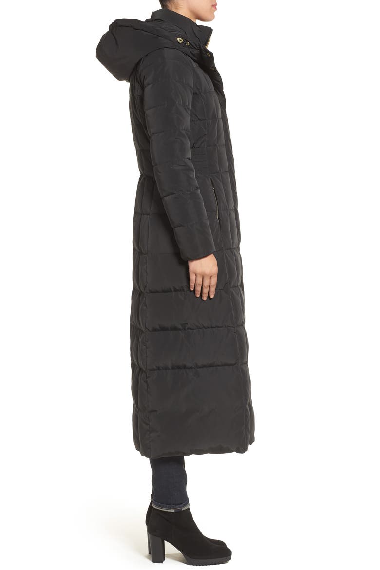 Cole Haan Quilted Coat with Inner Bib, Alternate, color, BLACK