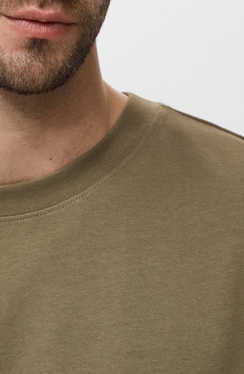 MANGO Cotton Sweatshirt, Alternate, color, Khaki Green