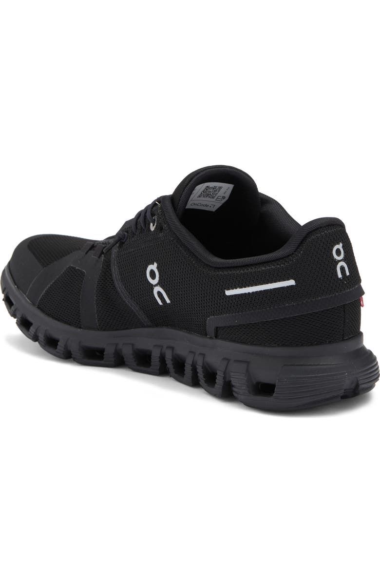 On Cloud 6 Sneaker, Alternate, color, Black/ Black