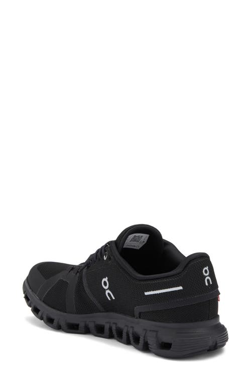 On Cloud 6 Waterproof Sneakers In Black/black