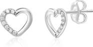 Donatello Gian Sterling Silver Heart Earrings