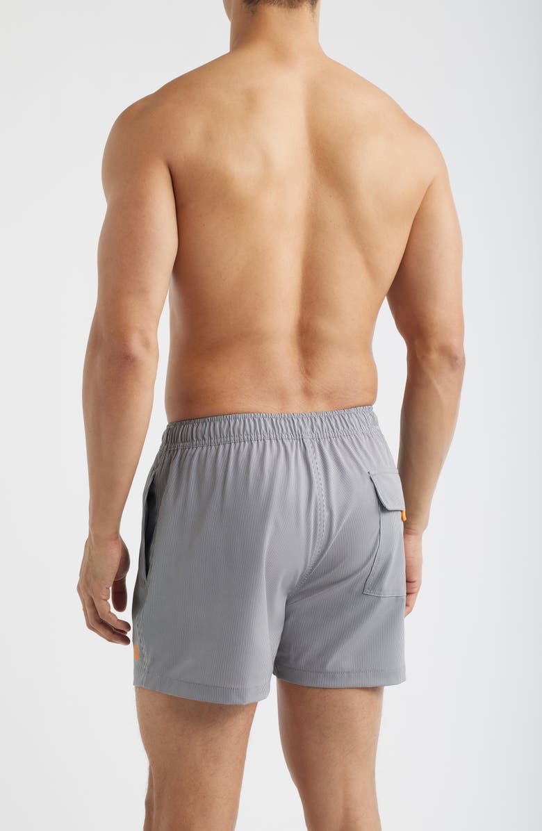 Save The Duck Ademir Swim Trunks, Alternate, color, Micro Zigzag Stripes