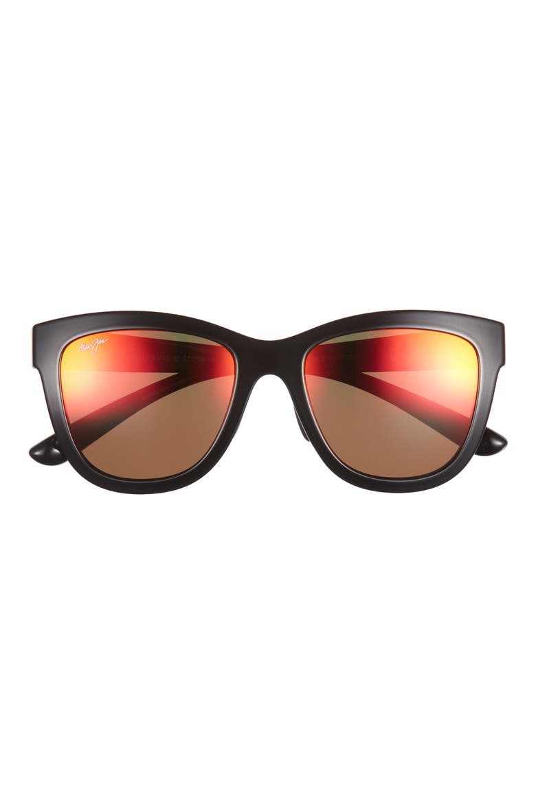 52mm Cat Eye Sunglasses, Main, color, BLACK BLACK LAVA