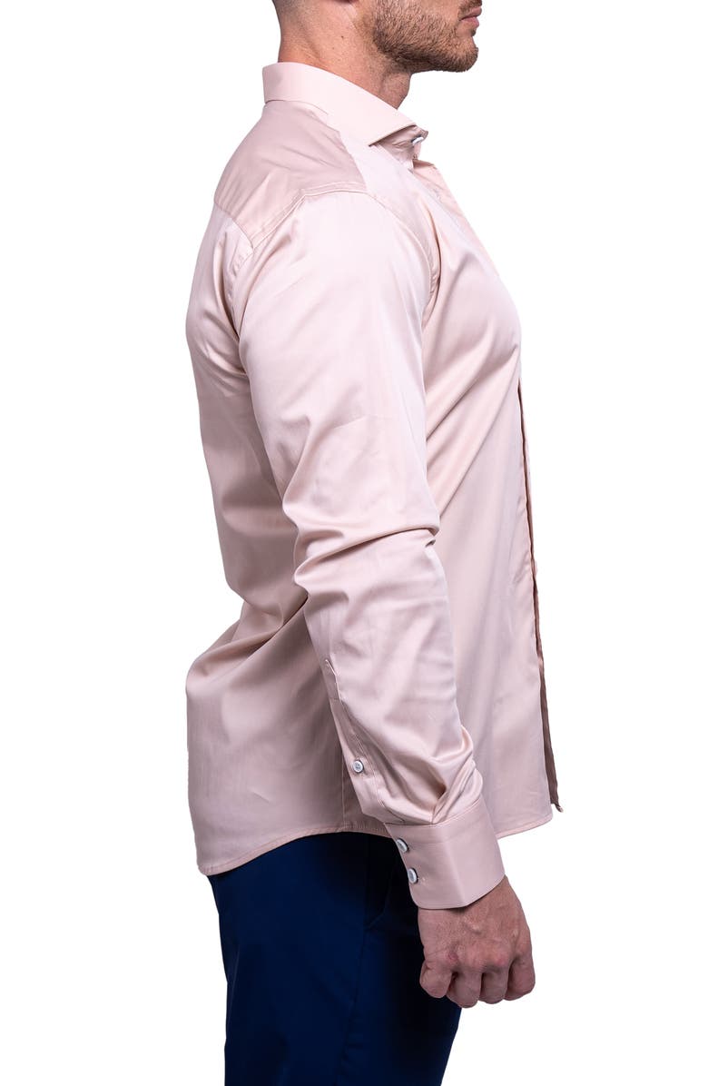 Maceoo Einstein Aristocratluxestretch Button-Up Shirt, Alternate, color, Light Brown