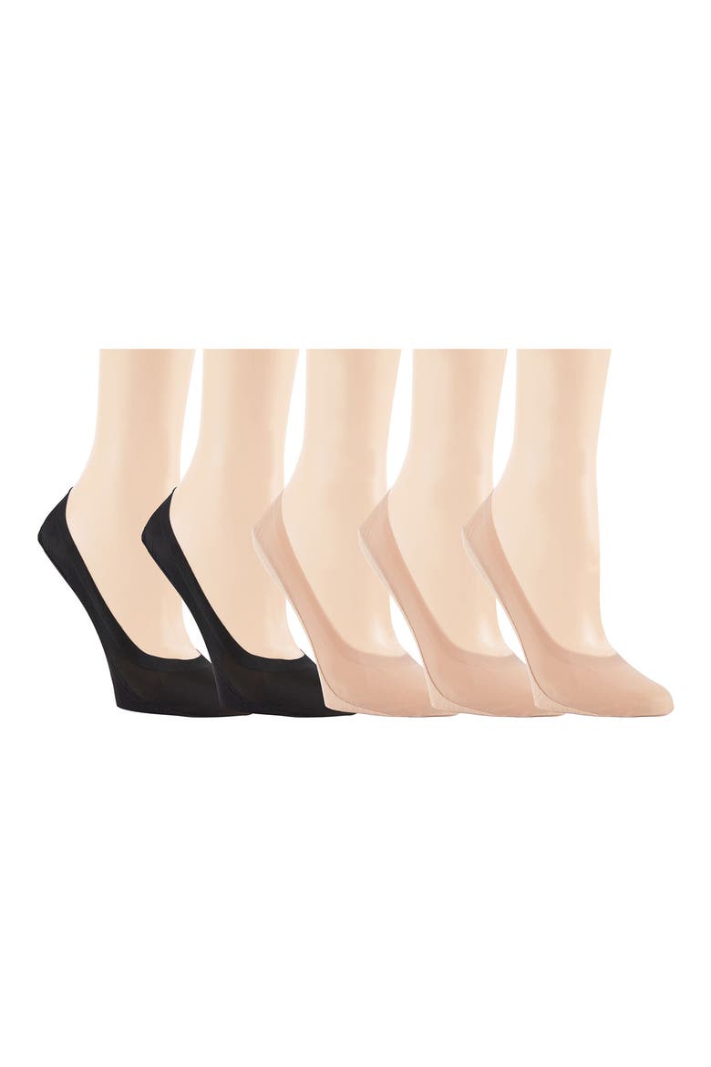 5-Pack Ballet Cut Socks, Main, color, MULTI2