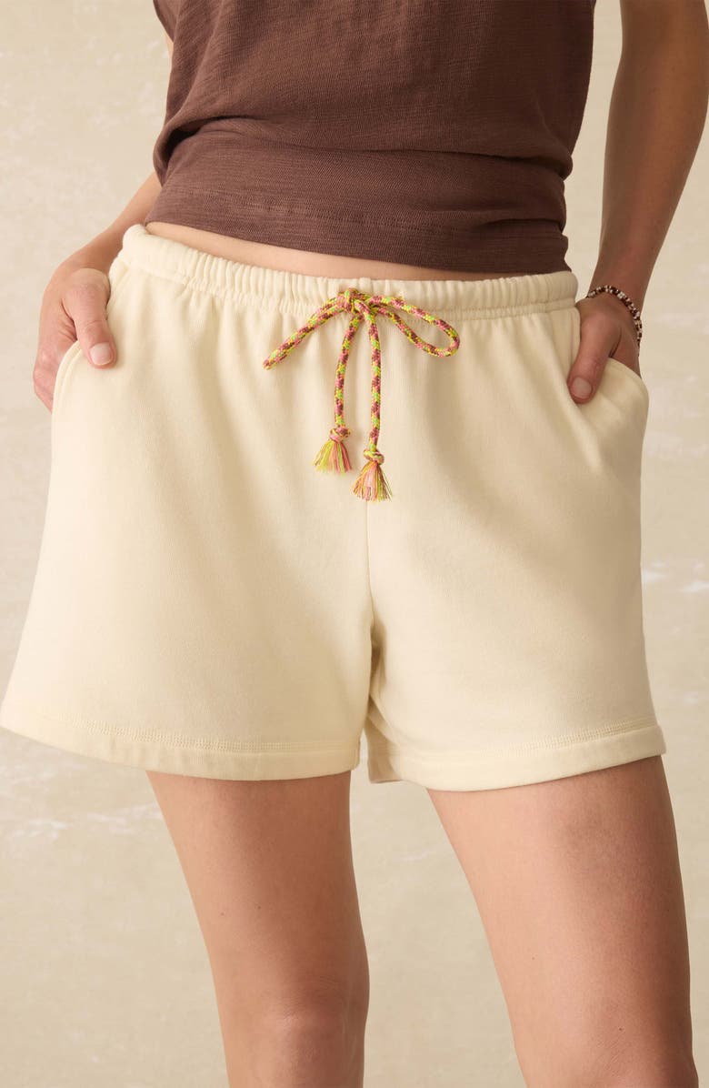 Faherty High Tide Pima Cotton Terry Shorts, Alternate, color, Seedpearl