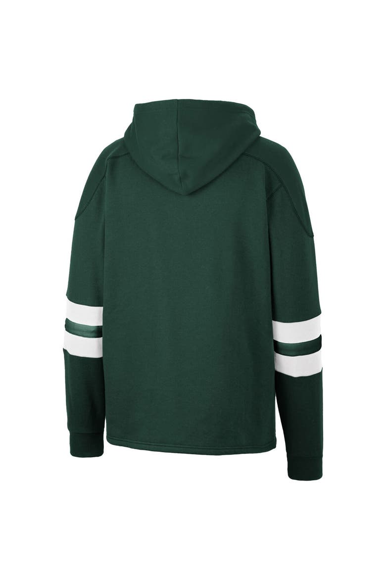 Men's Colosseum Green Ohio Bobcats Lace-Up 4.0 Pullover Hoodie, Alternate, color, Green