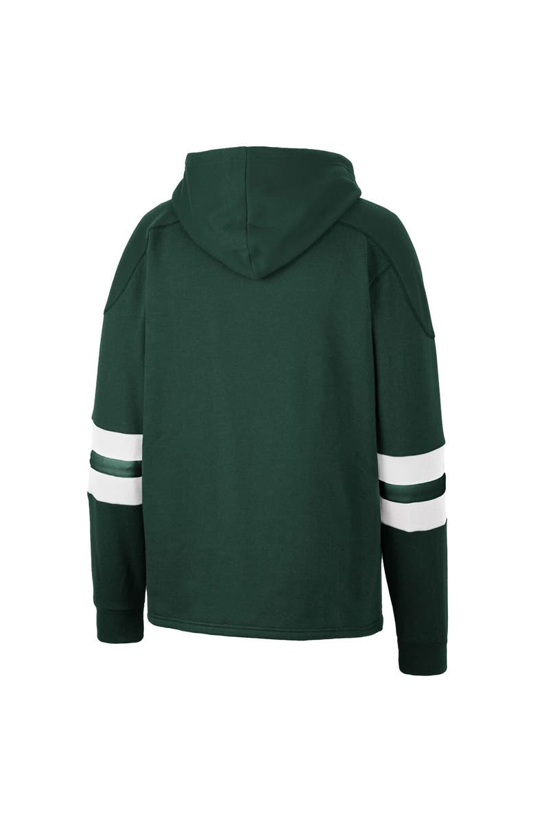 COLOSSEUM Men's Colosseum Green Ohio Bobcats Lace-Up 4.0 Pullover Hoodie, Alternate, color,