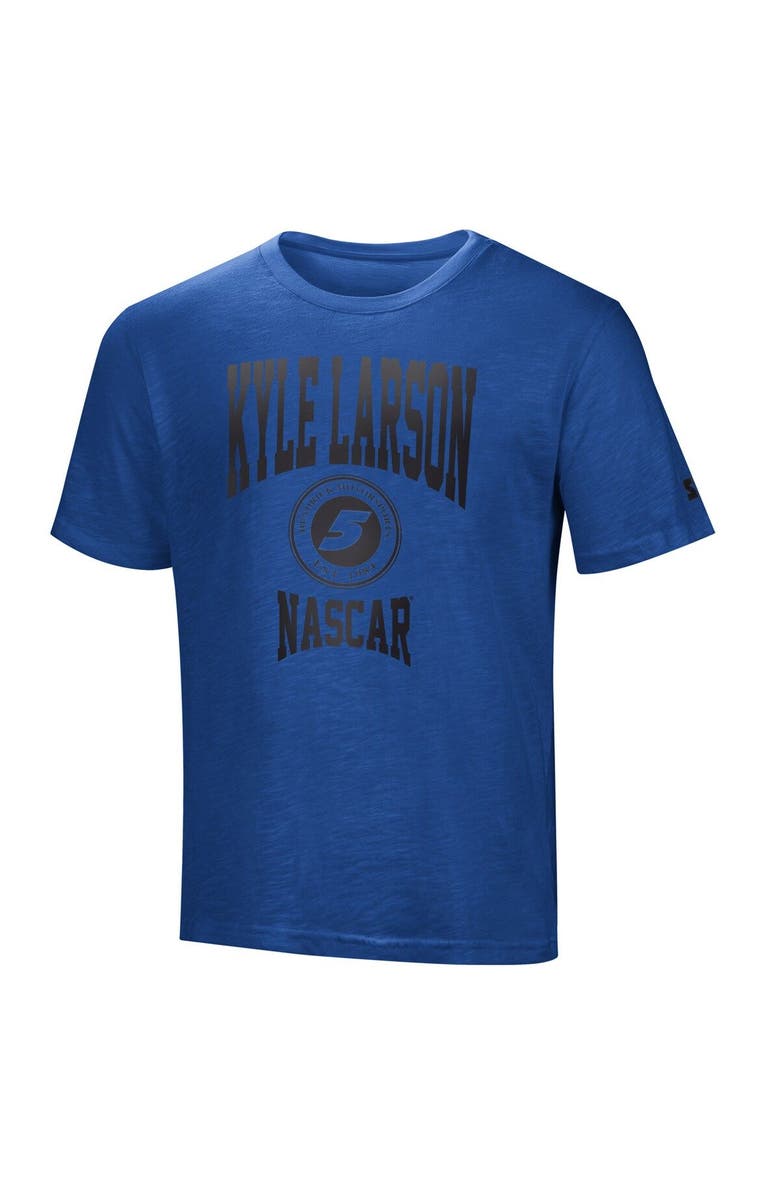 STARTER Men's Starter Blue Kyle Larson Scout T-Shirt, Main, color,