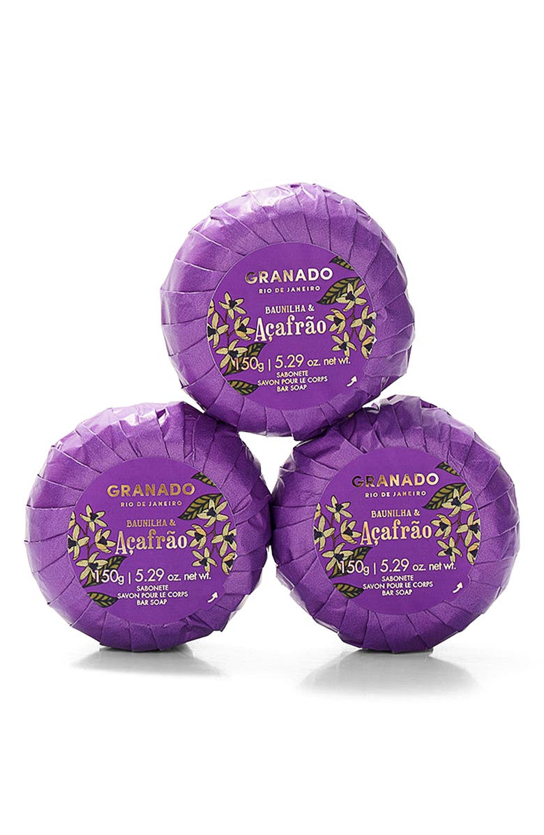 GRANADO Bar Soap Trio, Main, color, Baunilha & Acafrao