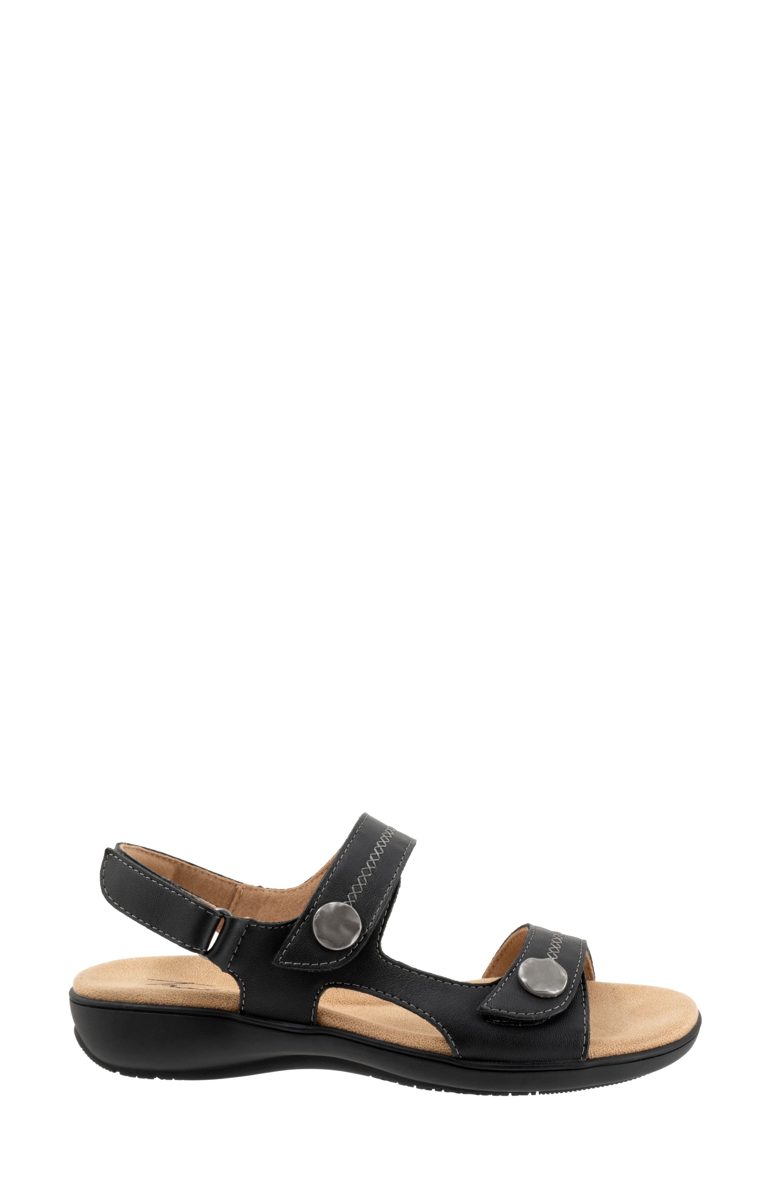 Trotters Romi Stitch Slingback Sandal, Alternate, color, Black