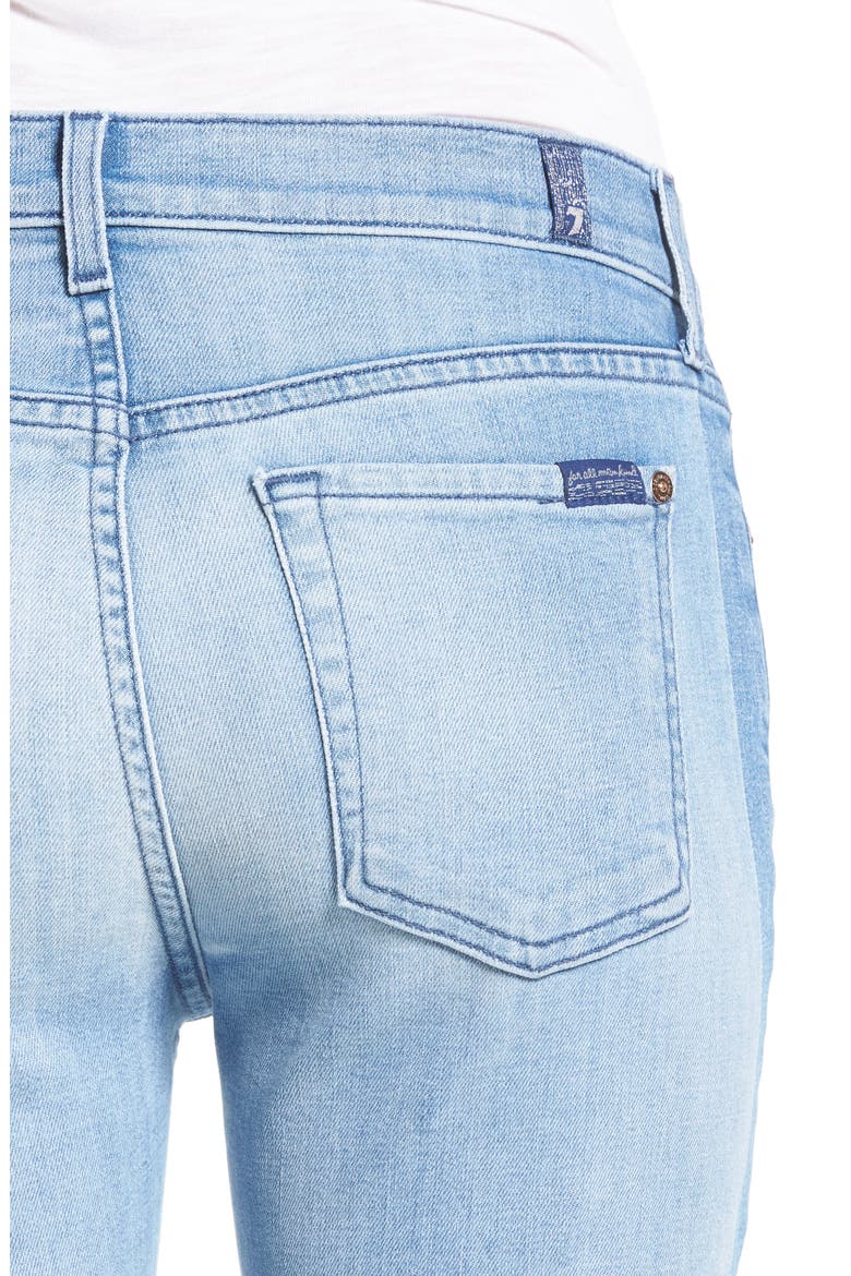 7 For All Mankind® Roxanne Original Ankle Skinny Jeans, Alternate, color, BRIGHT CHELSEA