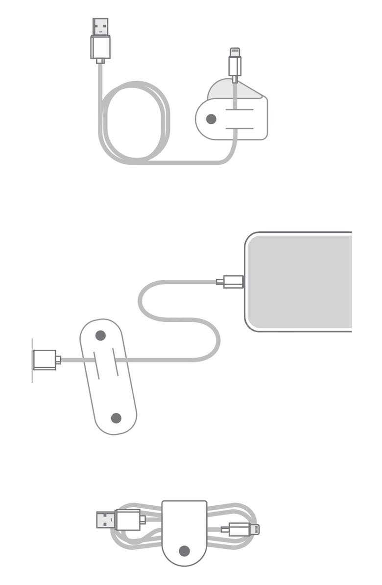 Twelve South Set of 3 CableSnap Organizers, Alternate, color,