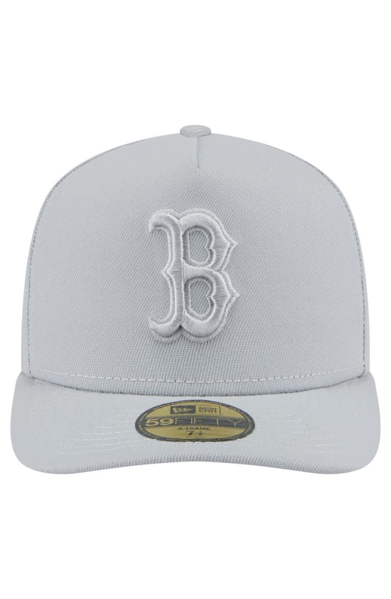 New Era Men's New Era Gray Boston Red Sox Colorpack 59FIFTY Fitted Hat, Alternate, color, Gray