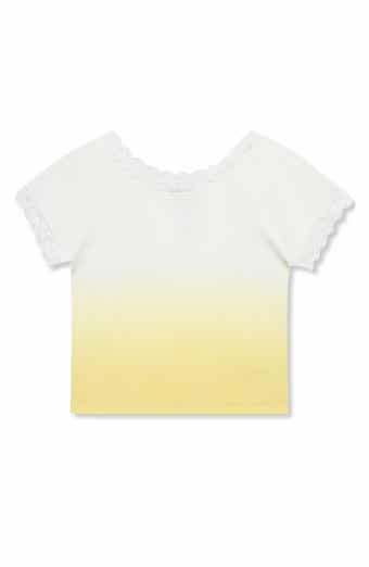 Truce Kids' Dip Dye Lace Accent Cotton T-Shirt