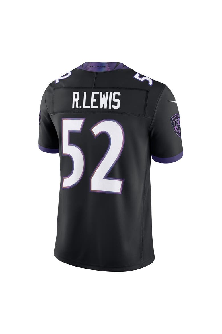 Men's Nike Ray Lewis Black Baltimore Ravens Alternate Vapor F.U.S.E. Stitched Retired Player Limited Jersey, Alternate, color, Black